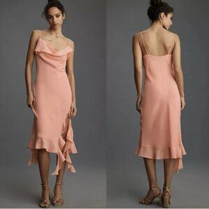 Brand New Mare Mare Sleeveless Draped Asymmetrical Midi Dress